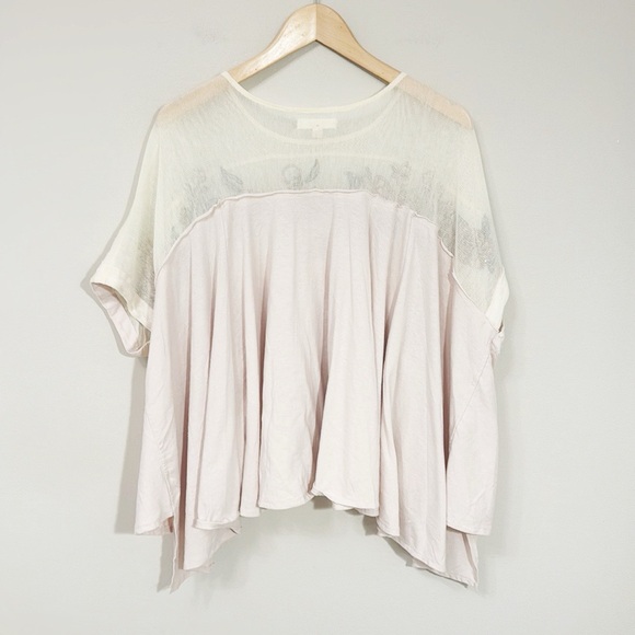 OLI & HALI Embroidered Babydoll Top Oversized Size Small - Picture 4 of 7